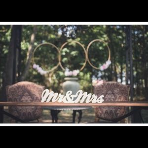 Mr and Mrs Wooden Wedding Decor